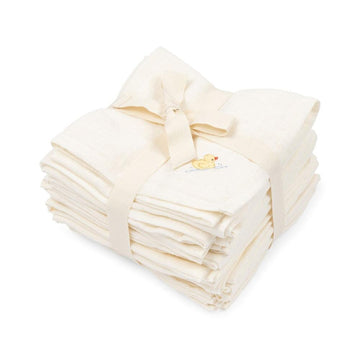 Tetradoeken 10 pack muslin cloth Nuvoli - Antique White